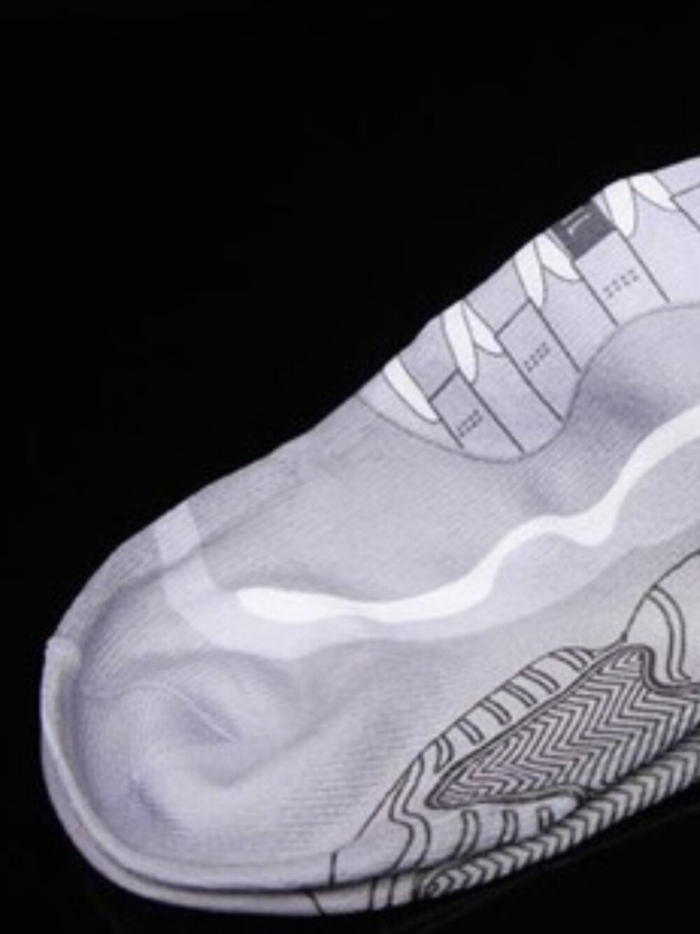 Jordan Mens Printed Bootie Design Ankle Socks